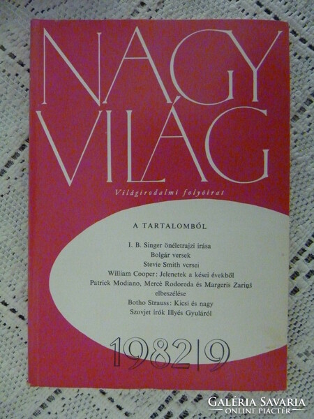 Nagyvilág - világirodalmi folyóirat - 1982