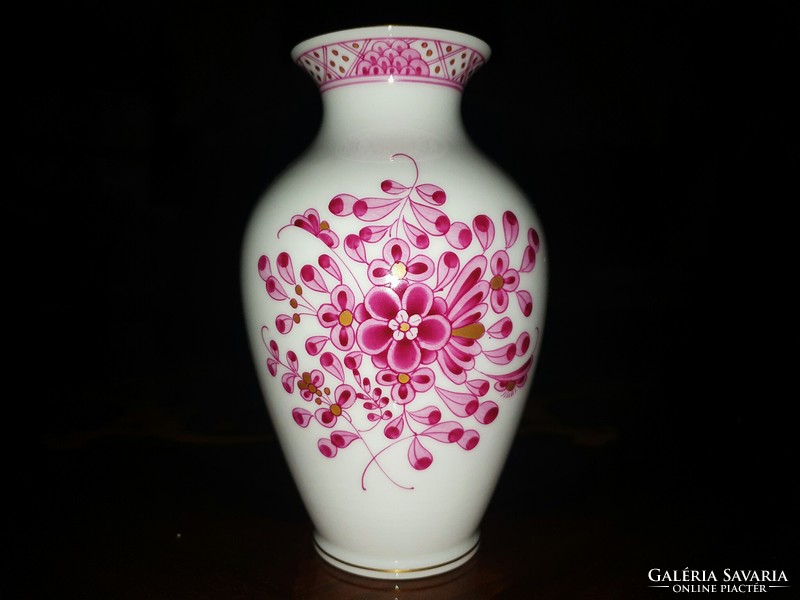 Herend waldstein rose vase