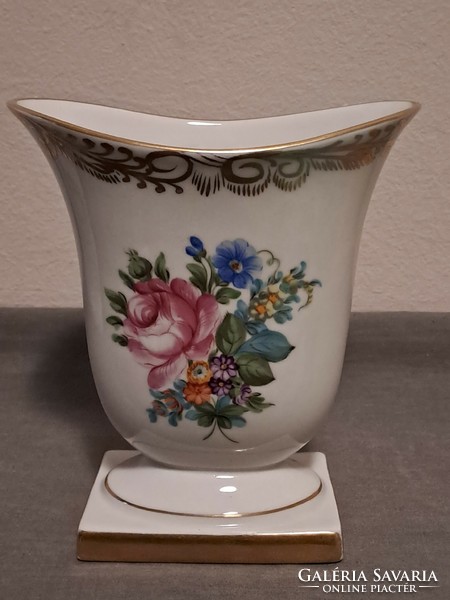 Flawless! Herend rose oval vase