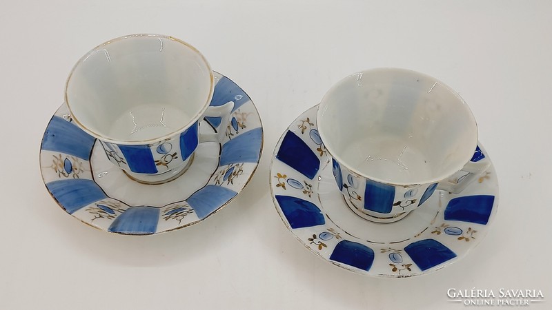 Pair of antique Bieder coffee cups, 2 in one