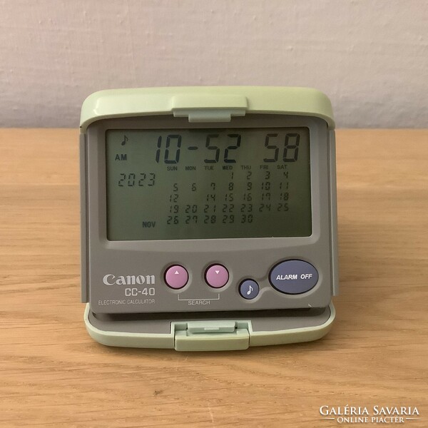 Canon CC-40 elektromos naptár, óra és számológép kalendárium