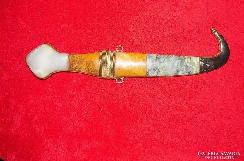 North African dagger covered with semi-precious stones