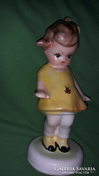 Old Bodrogkeresztúr ladybug glazed ceramic figure in good condition according to the pictures
