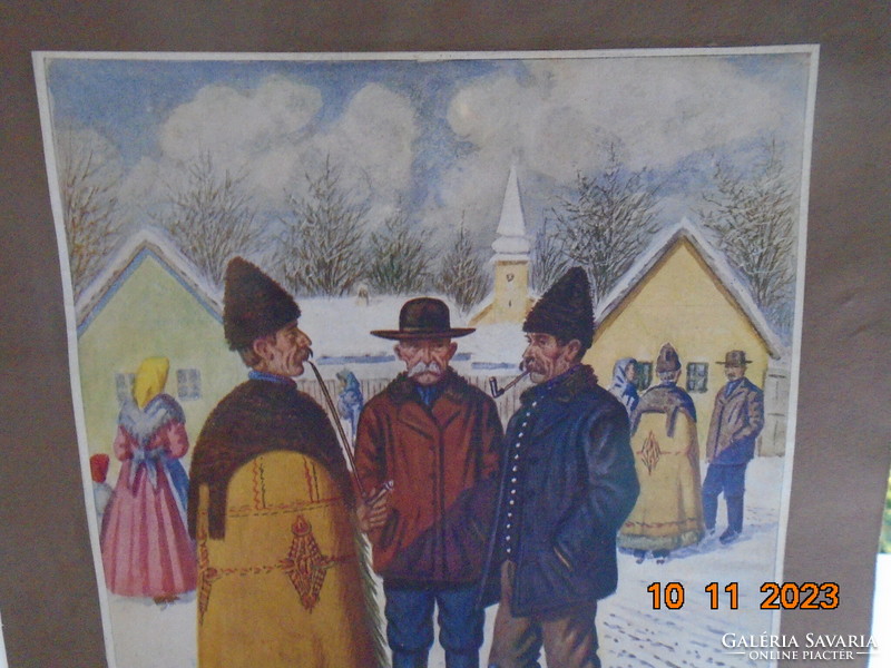 Tibor Pólya painting print, archive of the Franklin printing house