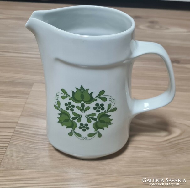Alföldi green Hungarian jug