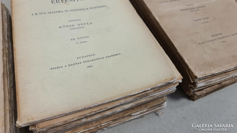 Mathematical and natural science journal - 21 volumes mixed (1895-1920). Uncut specimens !!