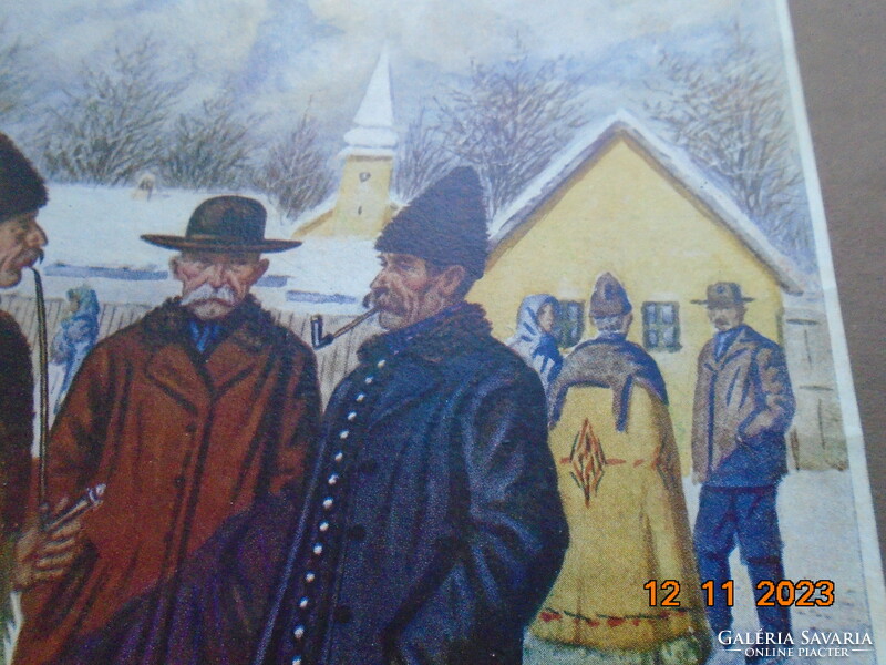 Pólya Tibor festmény nyomat ,Franklin nyomda archivuma