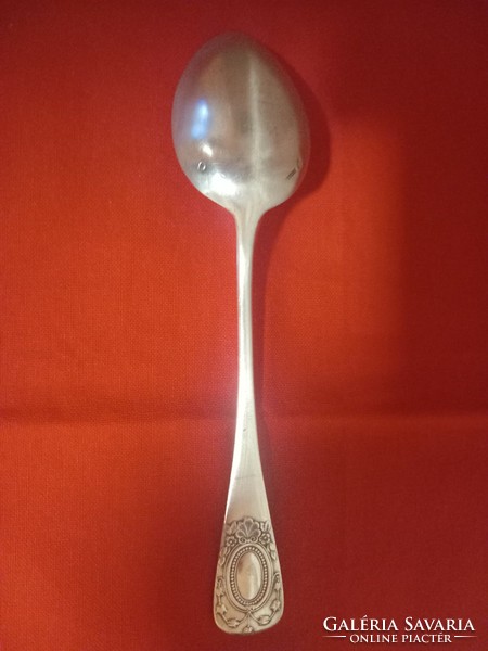 Rarity!!! Silver stew/meat scoop (bachruch) with silver meat fork