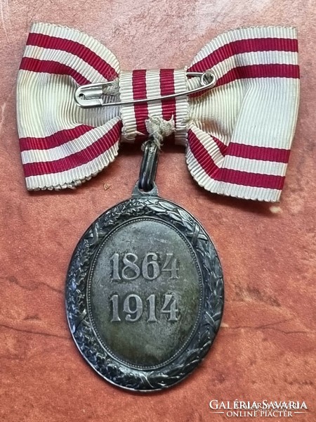 Monarchiás I.Vh."PATRIE AC HUMANITATI "1864-1914. Vöröskeresztes kitüntetés