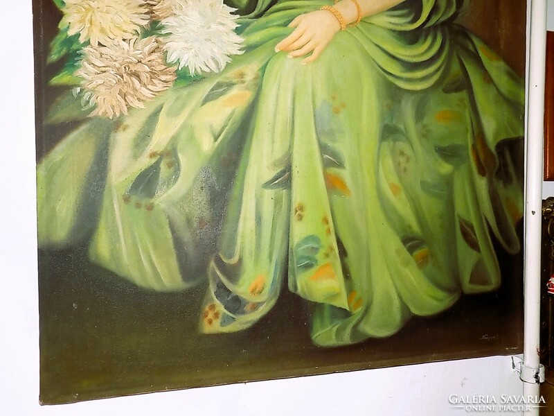 Art Nouveau Hungarian painting, chinszka? Signaled
