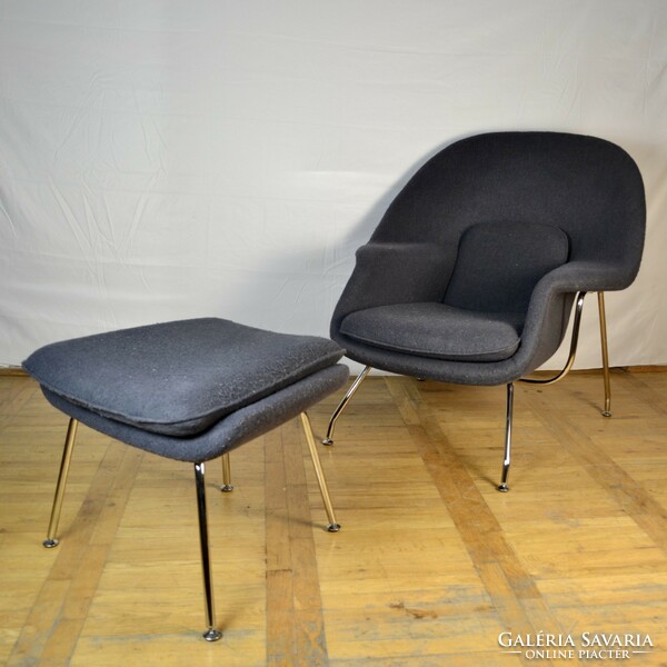 Eero Saarinen "Womb Chair" fotel századközepi karfás szék retro mid-century