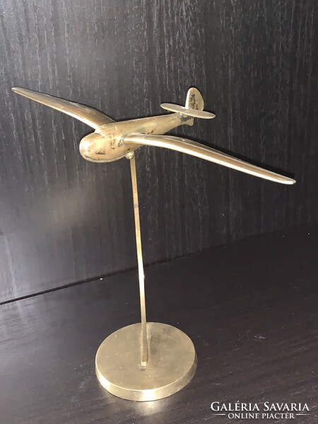Brass glider sculpture