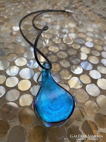 Muránói üveg medálos nyaklánc