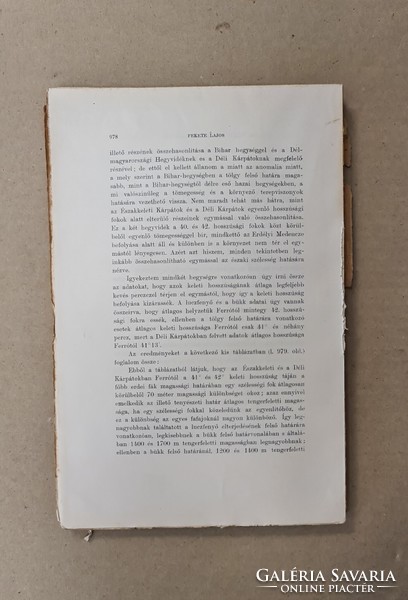 Mathematikai és Természettudományi Értesitő - XXIX. Kötet,  5. Füzet (1911). Csak egyben eladó 21 db