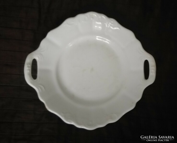 Ceramic bowl with indigo pattern, 26 cm.