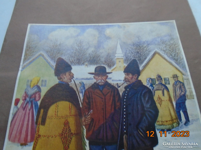 Tibor Pólya painting print, archive of the Franklin printing house