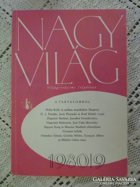 Nagyvilág - világirodalmi folyóirat - 1980