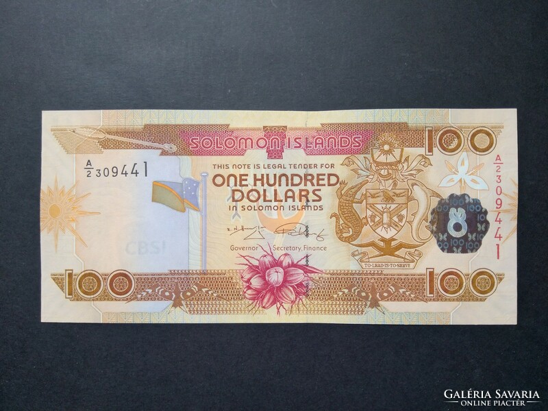 Salamon-szigetek 100 Dollars 2009 Unc