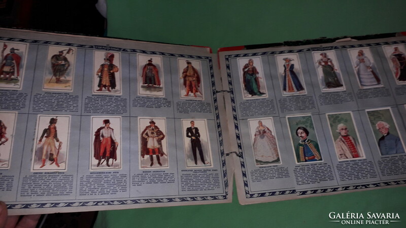 1930. Szent istván chicory factory sticker collection album picture Hungarian history, literature and art 1.
