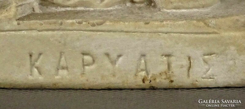 1P647 Caryatid plaster statue 24.5 Cm