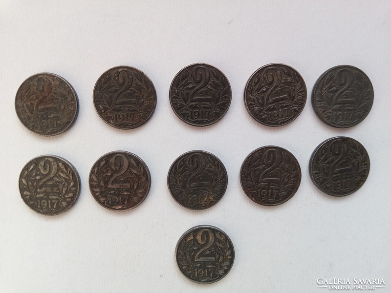 11 db 2 heller 1917 - Ausztria