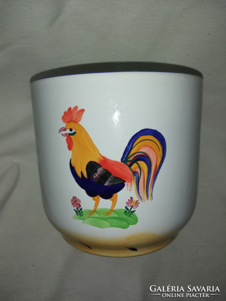 Herend Hungarian Rooster hand-painted giant bowl