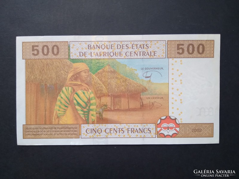 Central African States 500 francs 2002 xf+