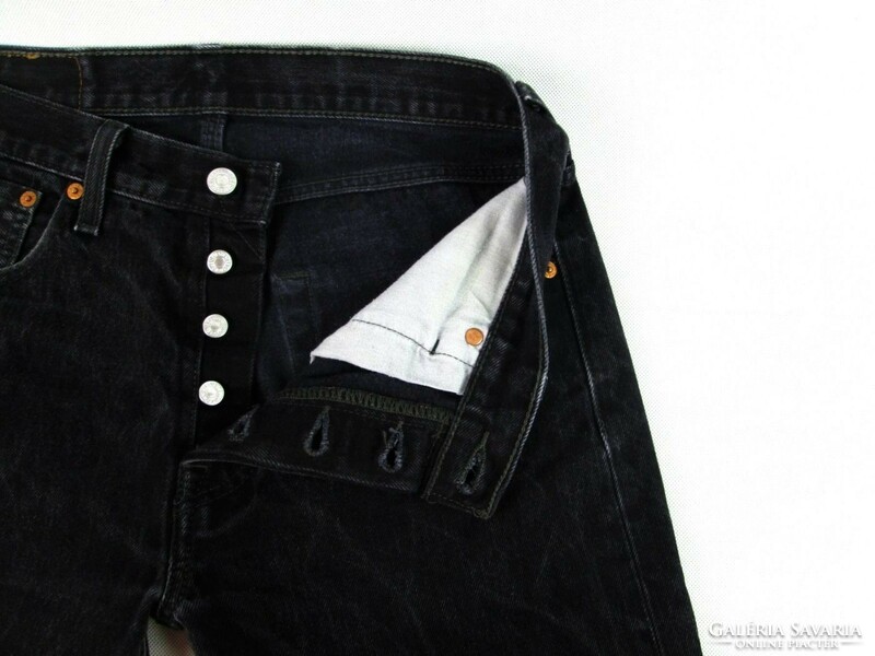 Original Levis 501 (w30 / l32) men's jet black jeans