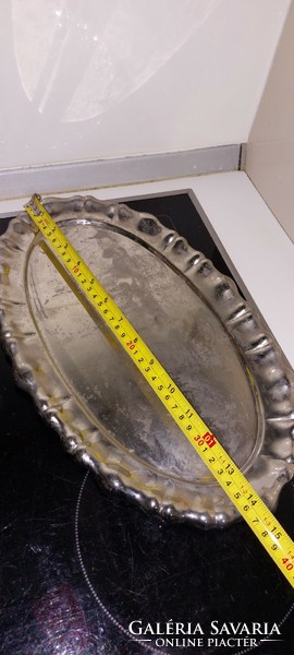 Silver plated metal tray
