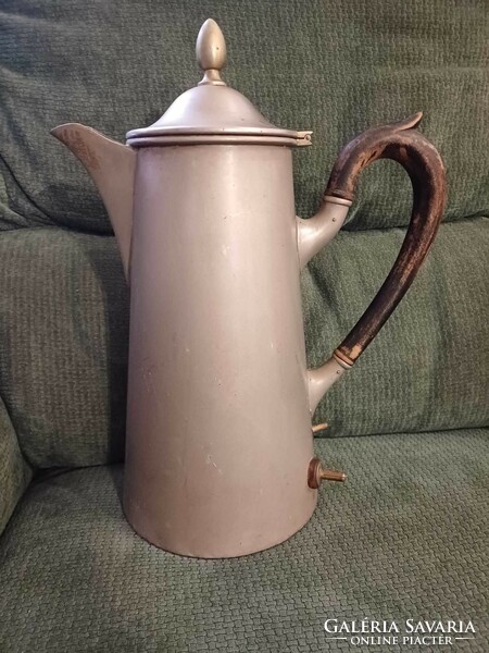 Berndorf antique tin-nickel kettle 30 cm high