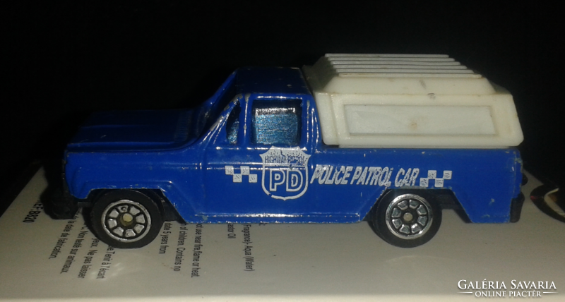 Vintage Police Patrol Car "PD" modell autó