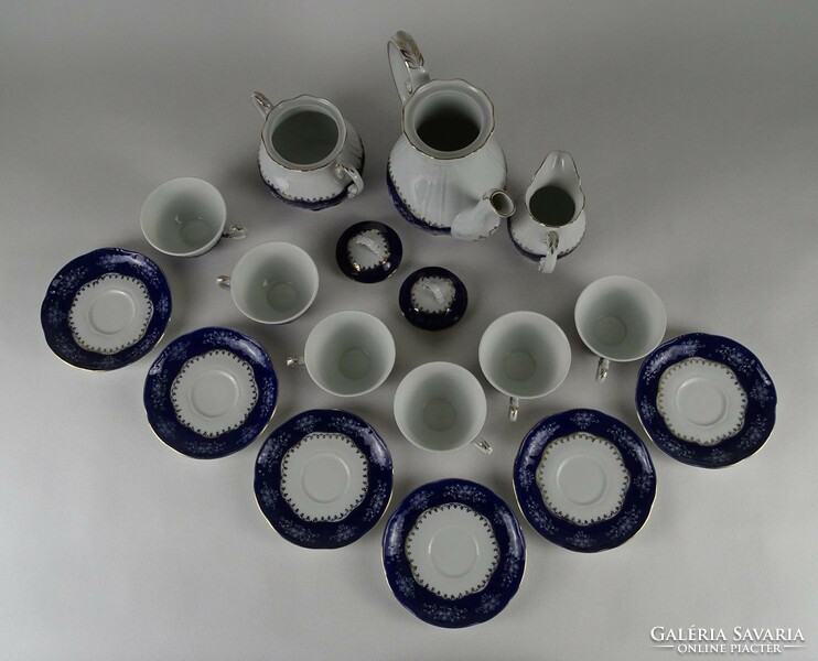 1P330 Zsolnay Pompadour porcelán kávéskészlet