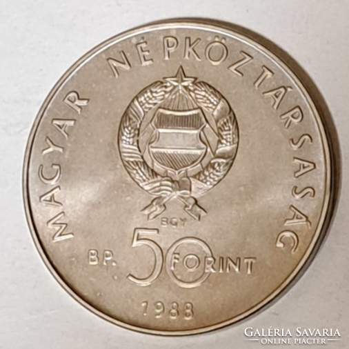 1988. évi Világ Vadvédelmi Alap emlék 50,- forint (G/4)