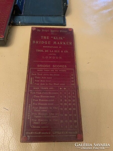 Bridzs számláló (Bridge Marker) eredeti HM dobozban 1930
