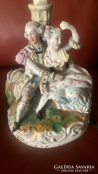 Barokk porcelán lámpa