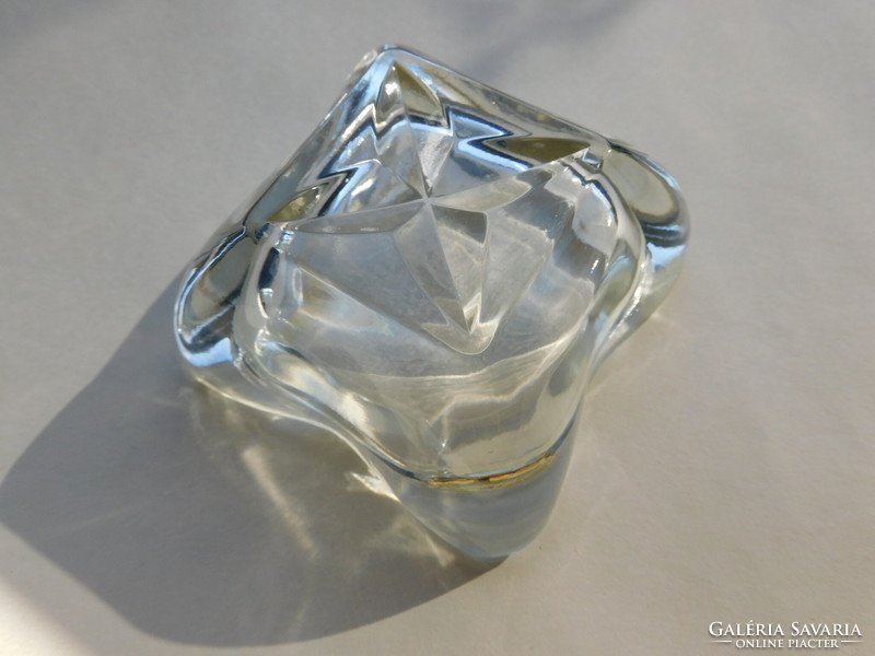 Bohemia glass glass ashtray