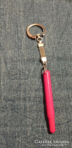 Ballpoint pen on key ring. Retro piece.