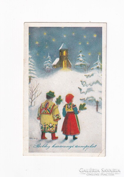 K:131 Merry Christmas. Card-postcard