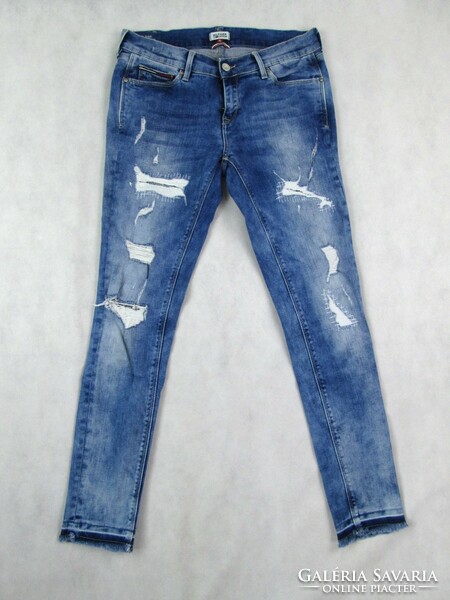 Redeti tommy hilfiger mid rise skinny 7/8 nora (w28 / l32) women's stretch jeans