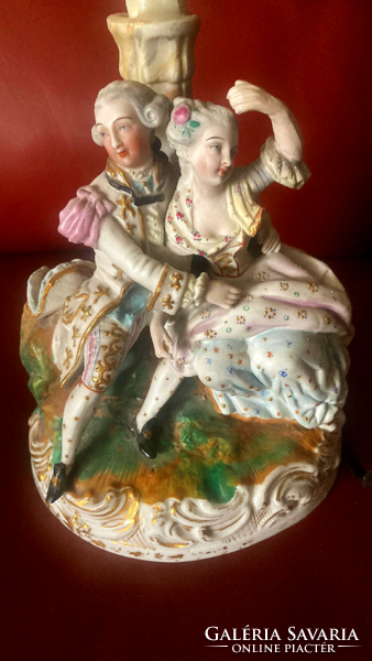 Barokk porcelán lámpa