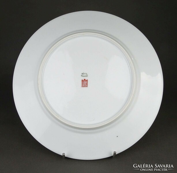 1P642 old large hüttl tivadar porcelain plate 25.5 Cm