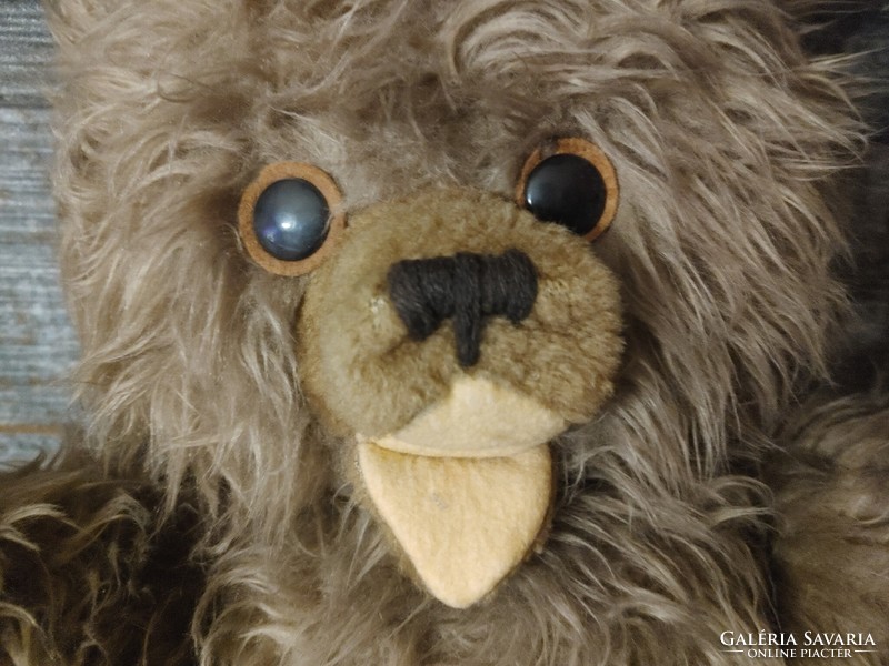 Vintage 1950-1960'  óriás plüss mackó régiség antikvitás      maci medve