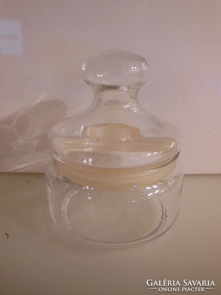 Glass - storage - old - 12 x 10 cm - 3 dl - German - perfect - quality!!