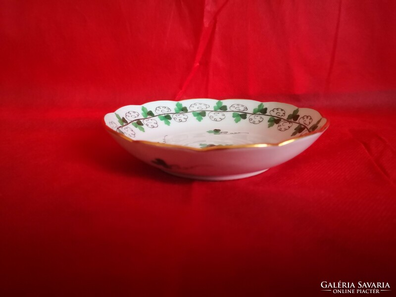 Antique Herend parsley pattern coffee cup base, bowl