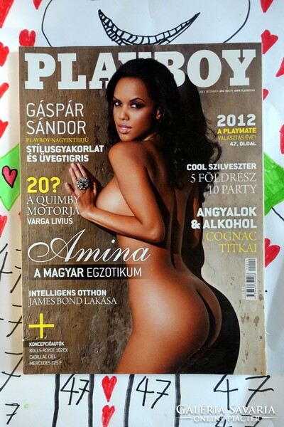 2011 december  /  PLAYBOY  /  Születésnapra, ajándékba :-) Eredeti, régi ÚJSÁG Ssz.:  25605