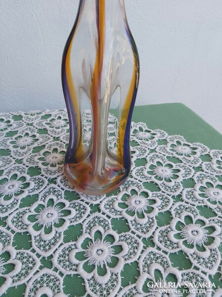 Francis? Bohemia? Czech? Murano? Glass vase collector's mid-century modern home decoration heirloom