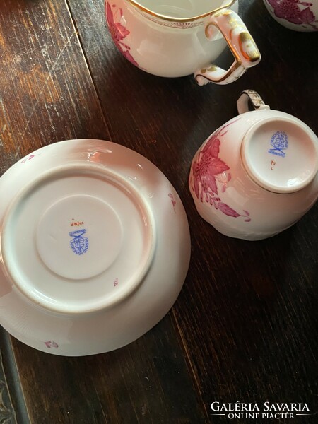 Herend tea/coffee set with Appony pattern