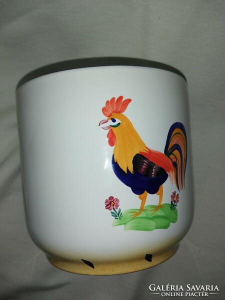 Herend Hungarian Rooster hand-painted giant bowl