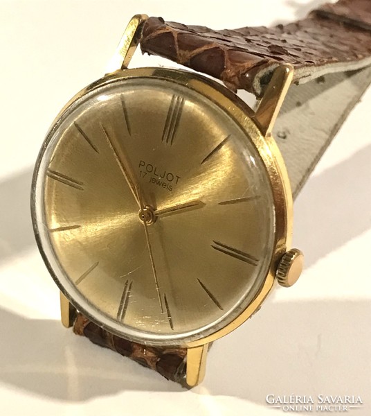 Gold dial poljot in very nice condition! 35 Mm k.N. Mom park area! Postage after cash on delivery