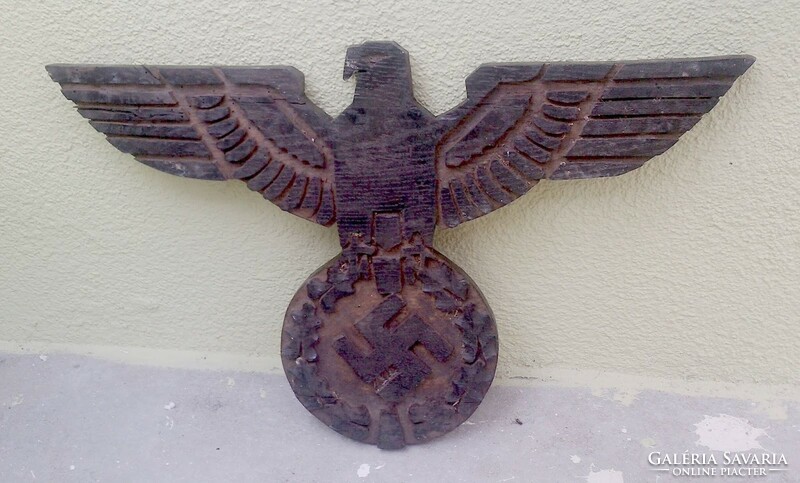 REICHSADLER HITLER NSDAP BIG NAZI GERMANY WALL EAGLE WOOD MARKED